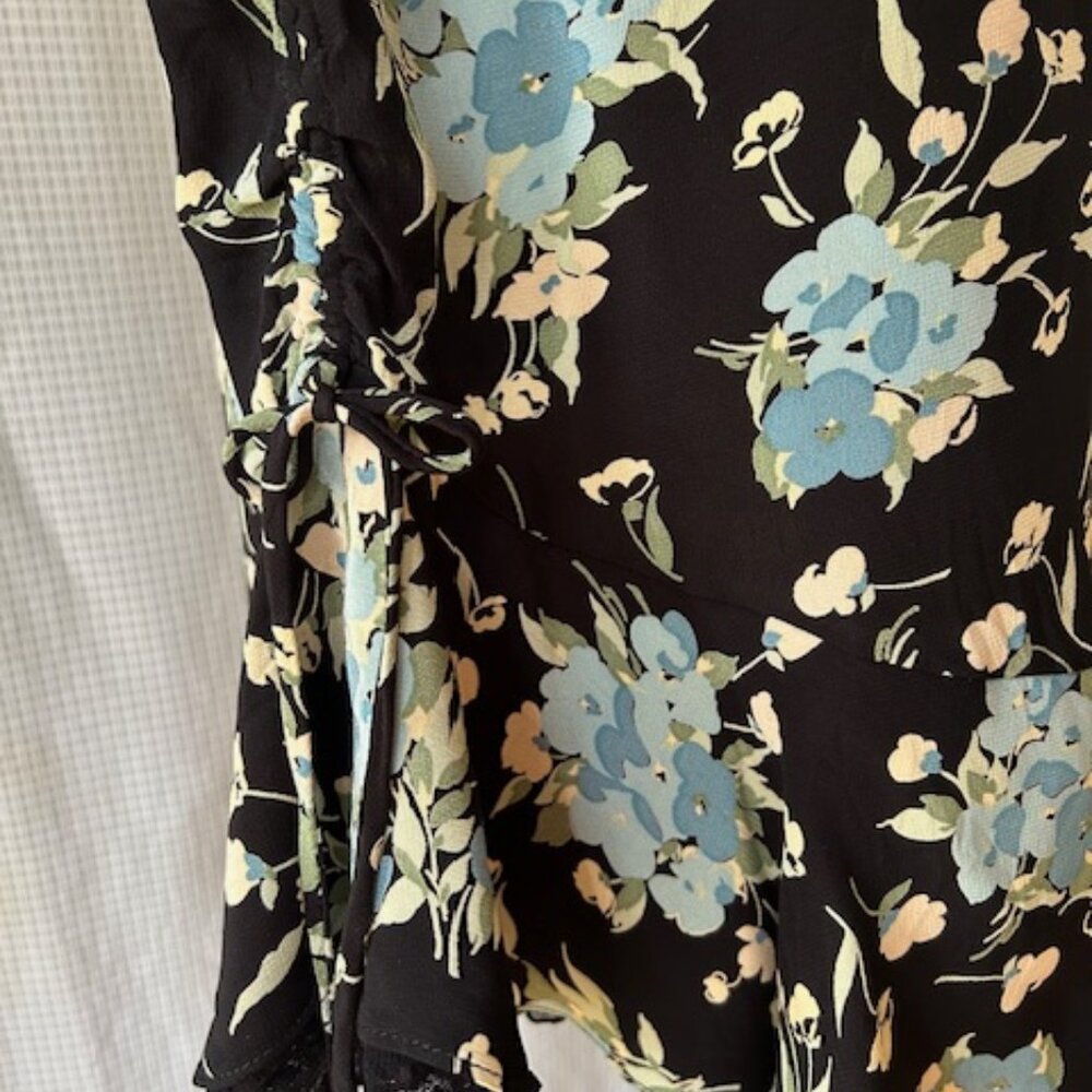 Vintage Betsey Johnson Floral Swiss dot skirt - Picture 11 of 16